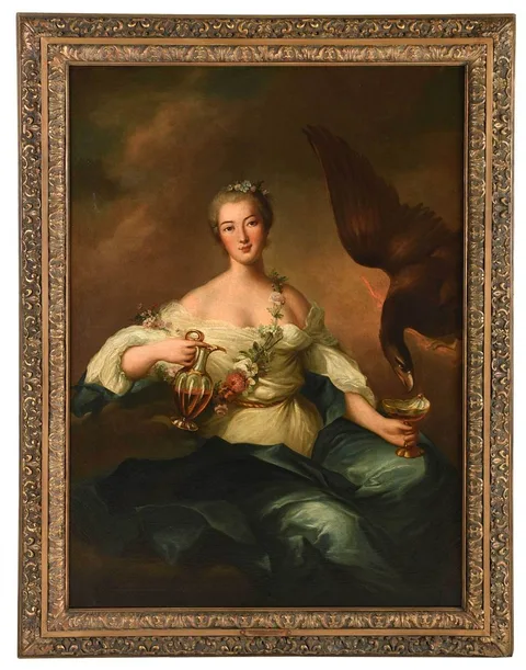 Jean-Marc Nattier, Louise Henriette de Bourbon-Conti, Duchess de Chartres as Hebe, oil on canvas
