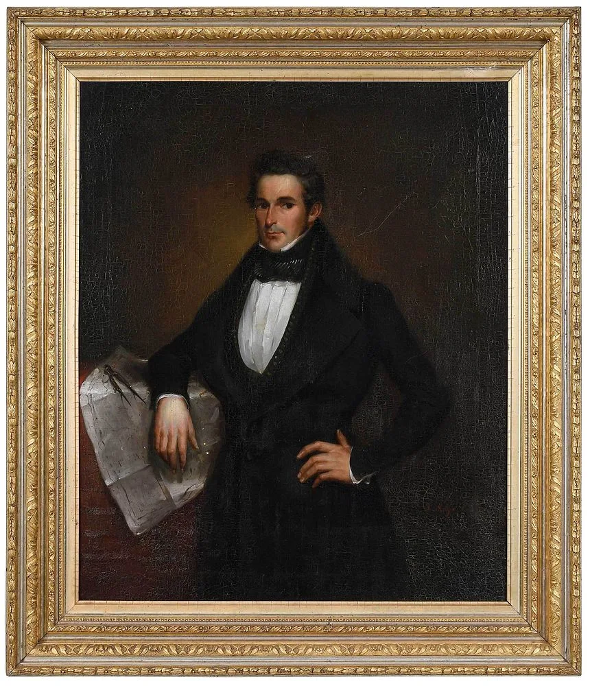 François Melzer, Portrait of a Cartographer, oil on canvas
