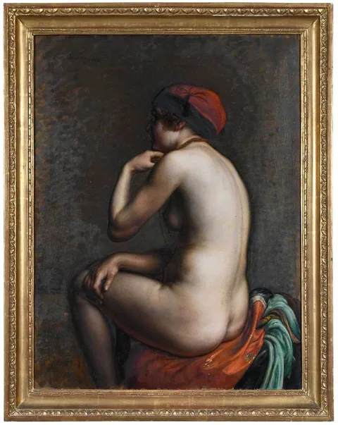 Rudolf Bém, Nude with a Necklace, oil on canvas