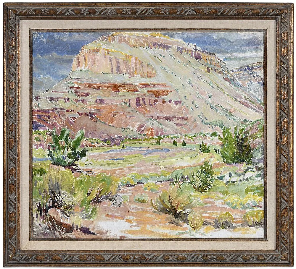 Laura van Pappelendam, Western Landscape, oil on canvas