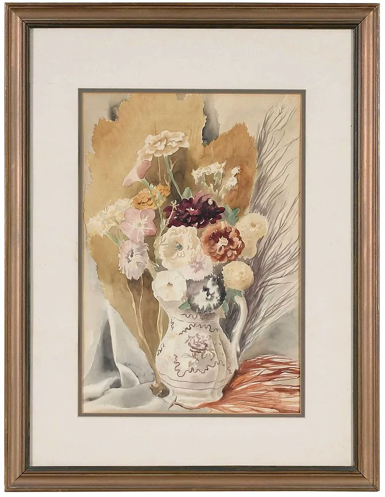 Georgina Klitgaard, Flowers and Seaweed, watercolor on paper
