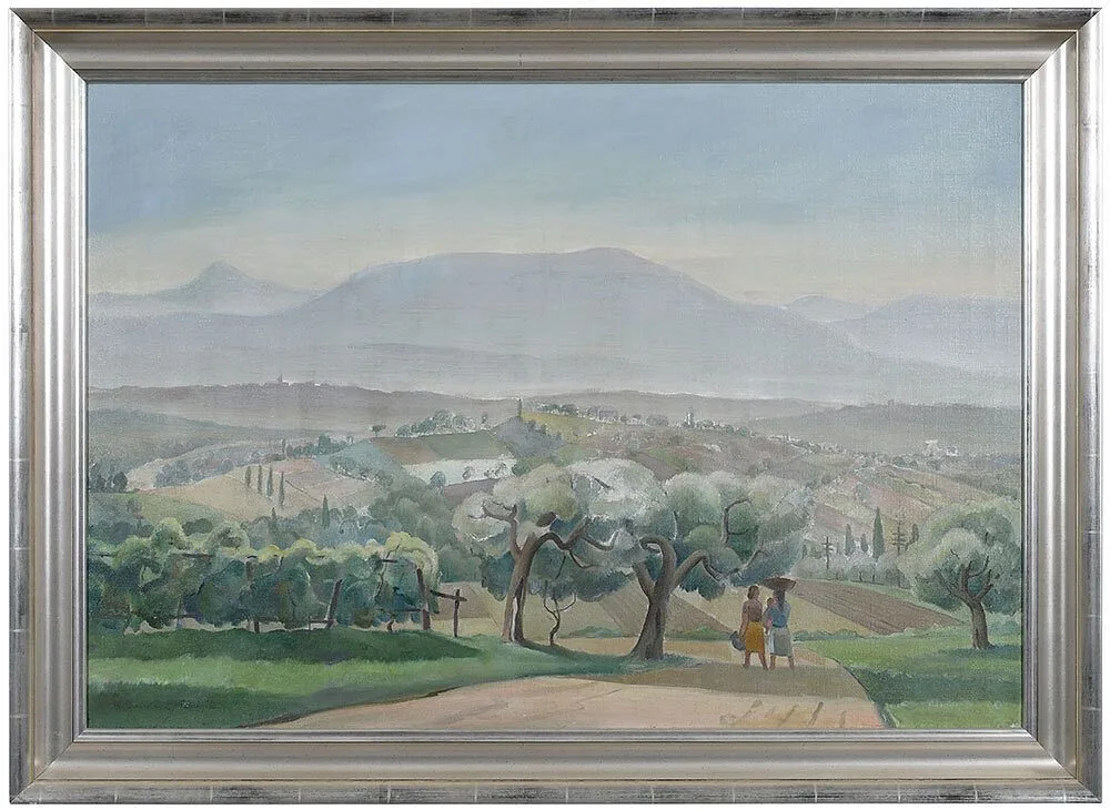 Perugia by Rudolph Bundasz, oil on canvas,ÿ28 x, sold Sep 2021