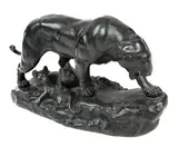 Charles Valton, Lionne au rocher avec ses petits