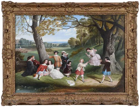 Henry Wyatt, Afternoon Amusement, oil on canvas