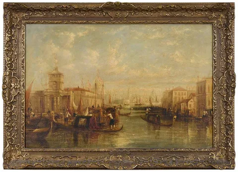 Clarkson Frederick Stanfield, A View of Venice, not apparently signed, oil on canvas