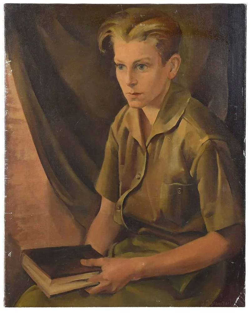 Maurice Abramson, Portrait of John Shyrock, oil on canvas