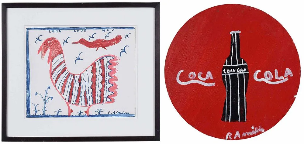 R. A. Miller, ÿTwo Works of Art: Lord Love You, marker on paper