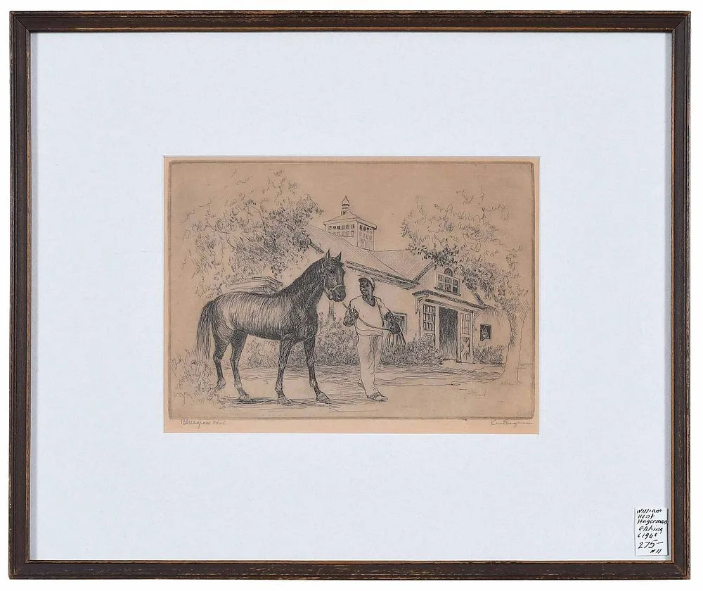 William Kent Hagerman, Bluegrass Idol (Nashua), 1960, etching