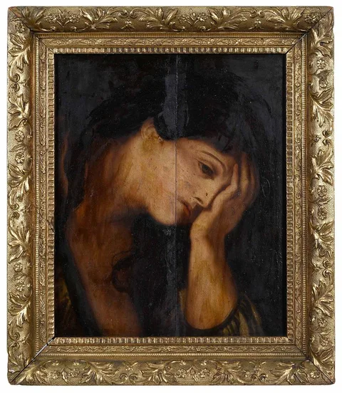 Daniel Popovich, Penitent Magdalene, oil on panel