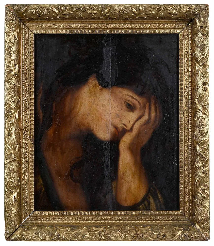 Daniel Popovich, Penitent Magdalene, oil on panel