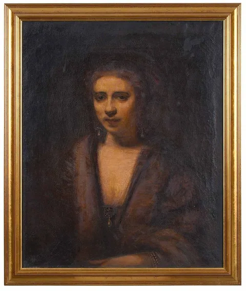 Rembrandt van Rijn, Portrait of a Lady, oil on canvas