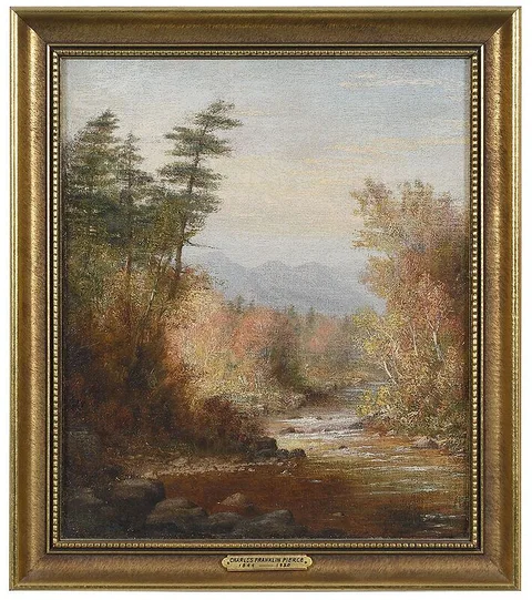 Charles Franklin Pierce, Autumn in New England, oil on canvas