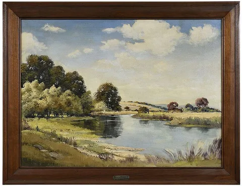 Ernest T. Fredericks, Arkansas Landscape, oil on canvas