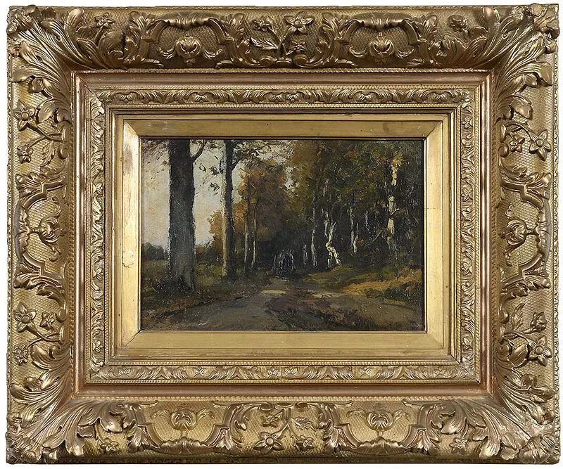 Frits Mondriaan, ÿBirches by a Forest Track, 1916, oil on canvas laid on oak panel