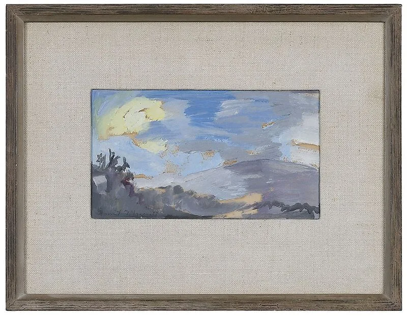 Harriet Fitzgerald, Mountain Landscape, oil on paper
