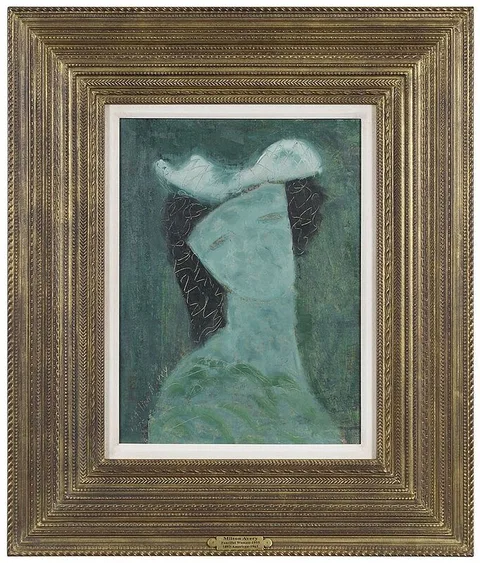 Milton Avery, Fanciful Woman, 1955, oil on canvas board