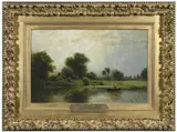 Arthur Parton, New England Homestead with a Stormy Morning