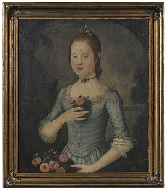 John Durand, Portrait of Martha Walker Barton, oil on canvas
