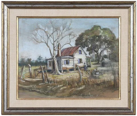 Elizabeth O'Neill Verner, Rebecca's House, Rifle Range Road, pastel on board