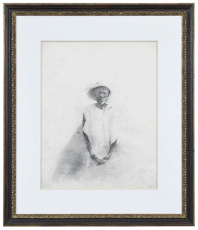 Stephen Scott Young, Faithful, graphite on paper