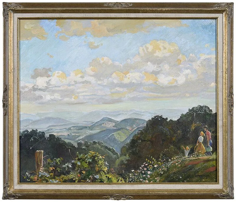 Ernest A. Spuehler, Blue Ridge Mountains, North Carolina, oil on canvas