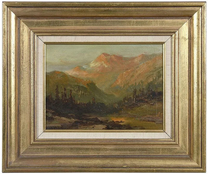 Frederick F. Schafer, Mountain Landscape, oil on canvas