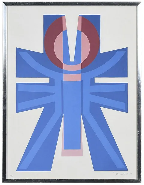 Jimmy Ernest, Untitled, 1970, silkscreen on heavy paper