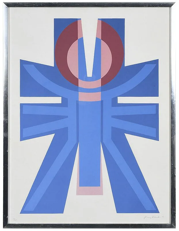 Jimmy Ernest, Untitled, 1970, silkscreen on heavy paper