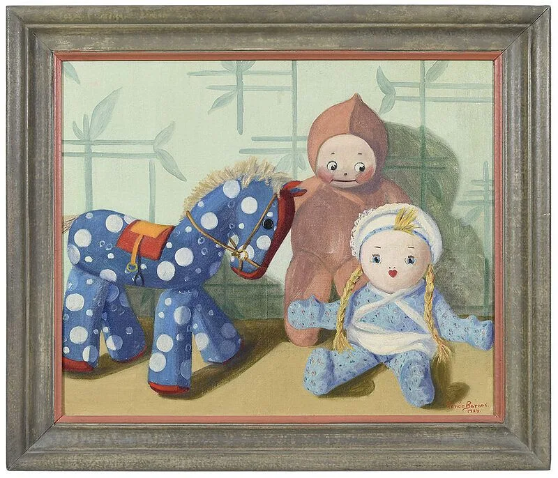 Renee Barnes, Stuffed Toys, 1934, oil on canvas