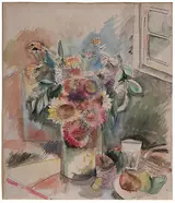 Jean Dufy, Nature Mortes (Still Life with Sunflowers and Pears)