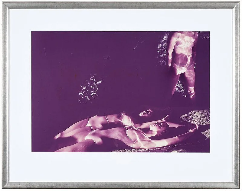 Guy Bourdin, Three Models in Lingerie, Outtake from Sighs and Whispers, Bloomingdales lingerie catalog, c. 1976, color print on glossy photo paper