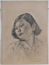 Léonard-Tsuguharu Foujita, Portrait of a Japanese Girl