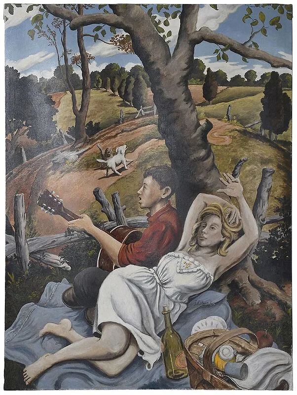 Jack Ketner, Picking Picnic, 1986, oil on canvas