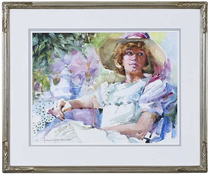 Summer Expectations by Josie Van Gent Edell, watercolor on paper, sold Feb 2021