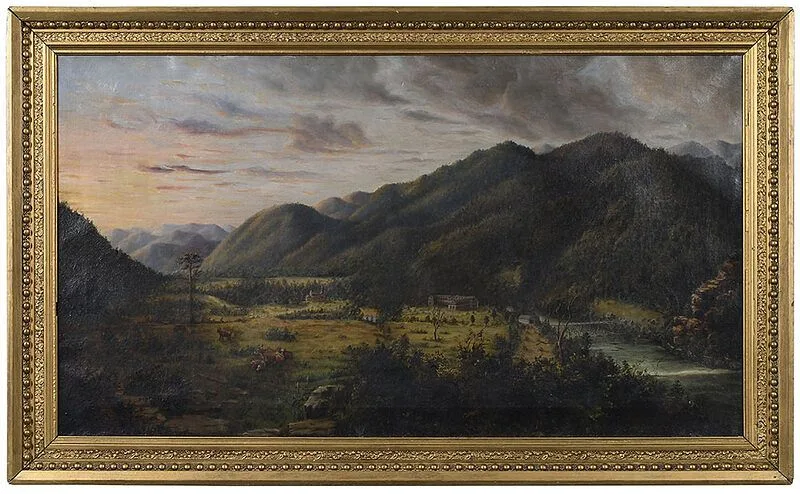 Theodore M. Schleier, Tennessee landscape, 1874, oil on canvas