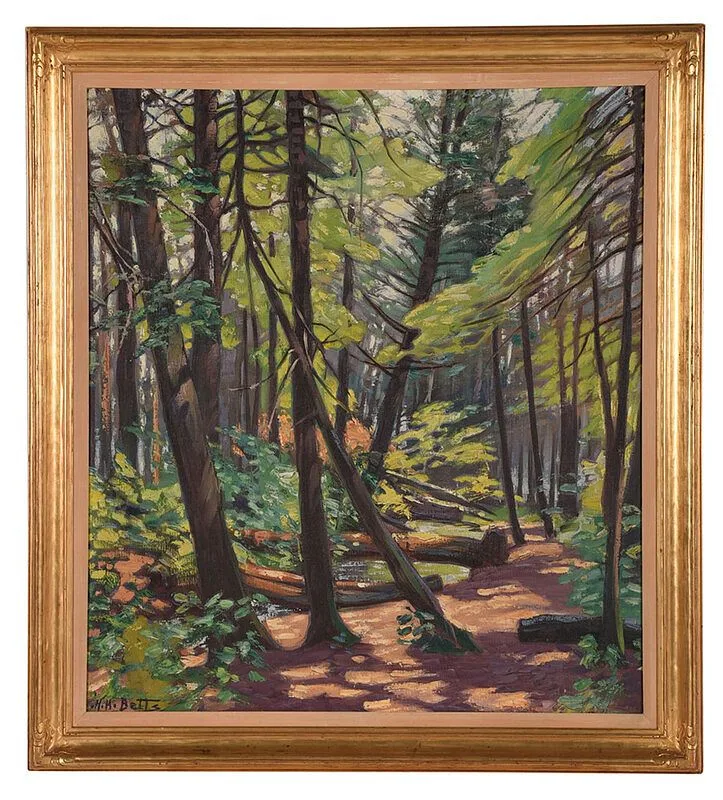 The Roaring Brook by Harold Harrington Betts, oil on canvas, sold Feb 2021