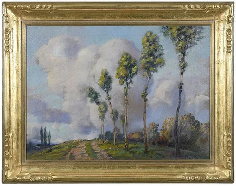 Big Sky by Harold Harrington Betts, oil on canvas, sold Feb 2021