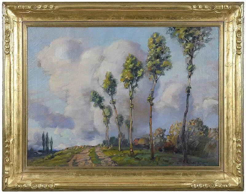 Big Sky by Harold Harrington Betts, oil on canvas, sold Feb 2021