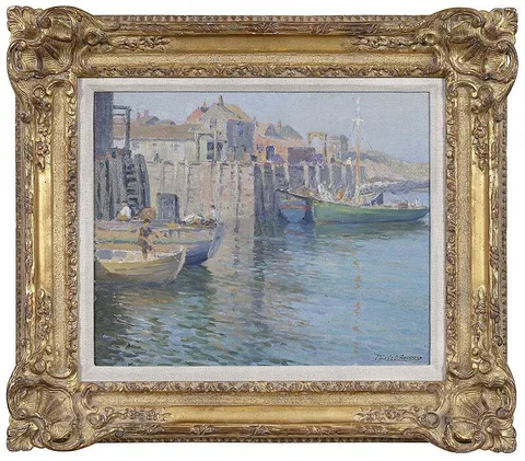Rockport, Cape Ann by Nicola D'Ascenzo, oil on canvas board, sold Feb 2021
