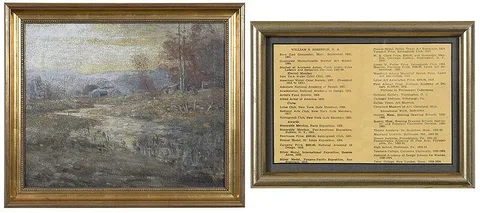 William S. Robinson, Autumn Landscape, oil on canvas