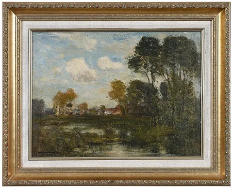 William S. Robinson, Summer Day, oil on board