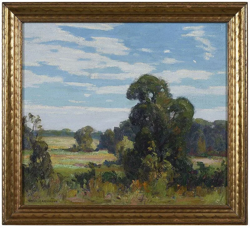Oscar B. Erickson, September, oil on board