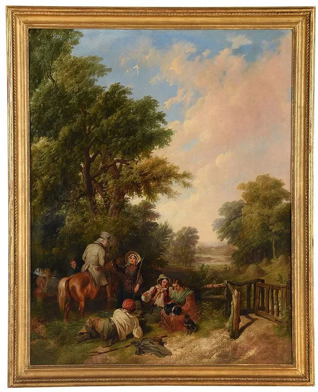 Haymakers Resting, not apparently signed by William Frederick Witherington, oil on canvas, sold Feb 2021