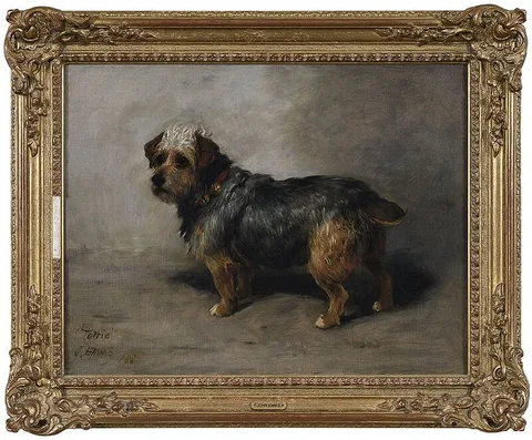 John Emms, A Terrier, Torrie, 1888, oil on canvas