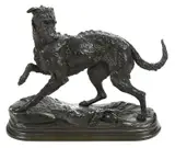 Jules Moigniez, Lévrier Irlandaise avec une tortue (Irish Wolfhound with a turtle), a fine lifetime casting