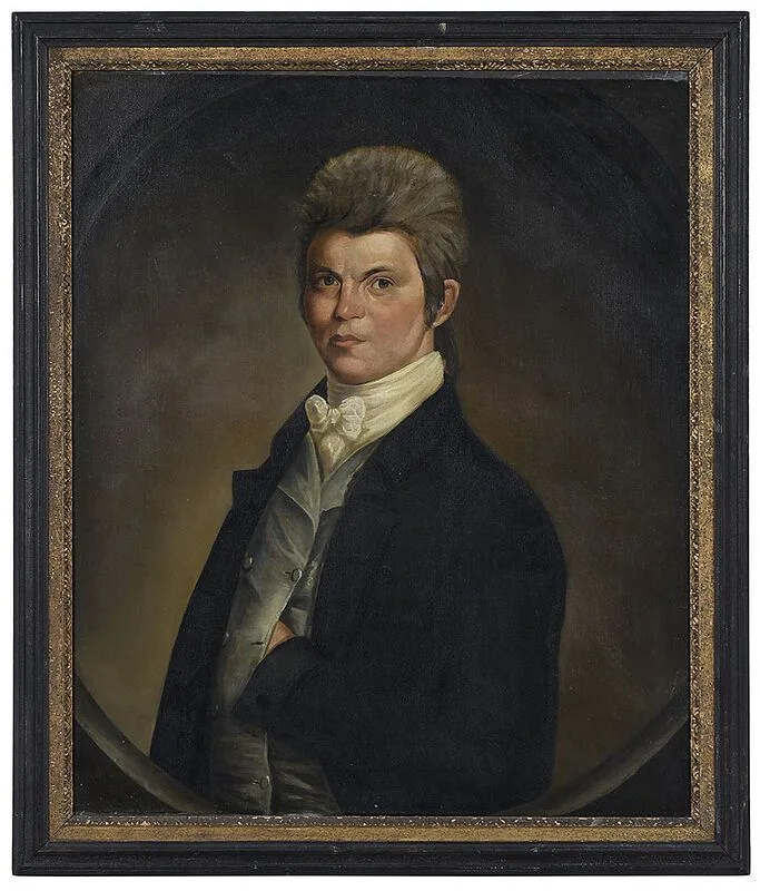 William Jennys, Portrait of a Young Man in a White Stock, c. 1800, oil on canvas