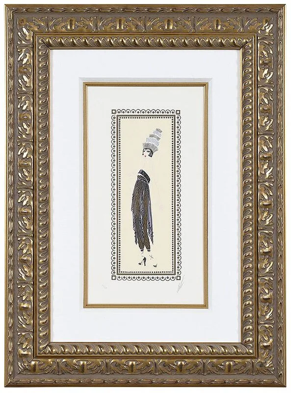 The Temptress by Erté, serigraph, sold Feb 2021