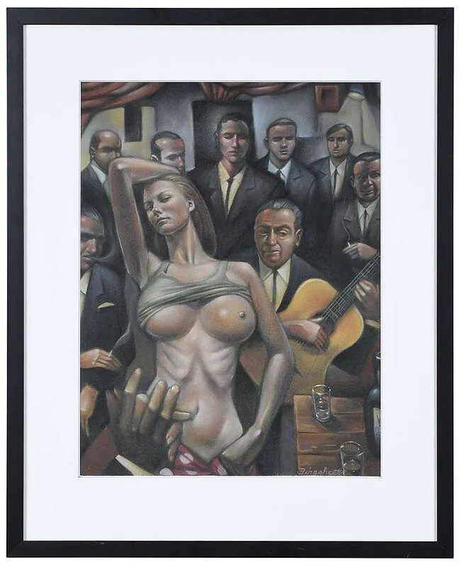 John Firesheets, Corolla, pastel on paper