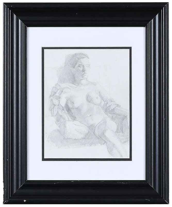 Jack Sweeney, Untitled Nude, graphite on paper