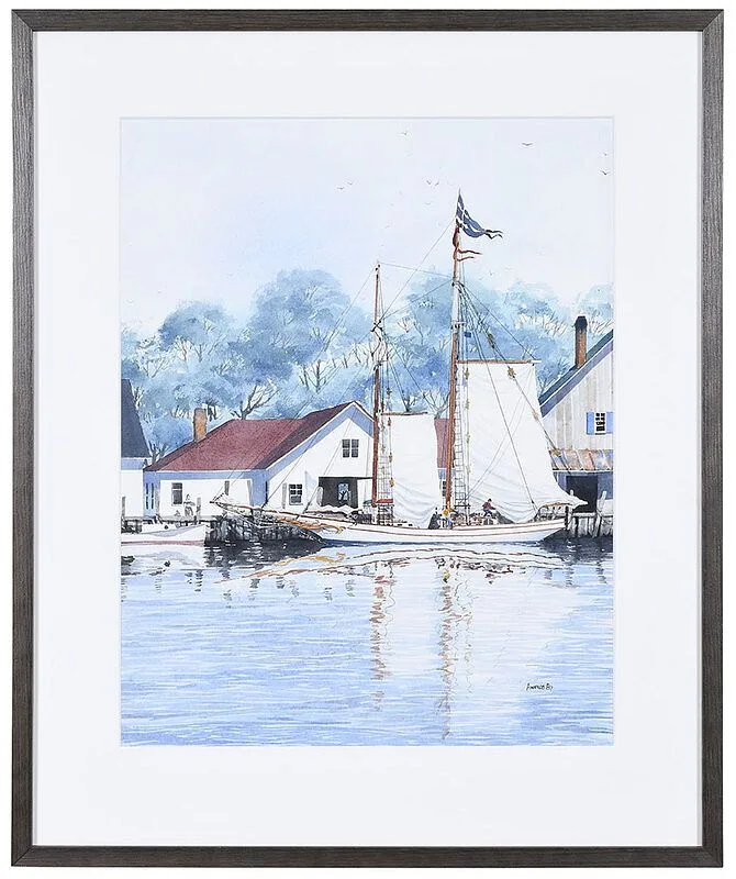 Steven Andrus, Coming In, 1987, watercolor on paper